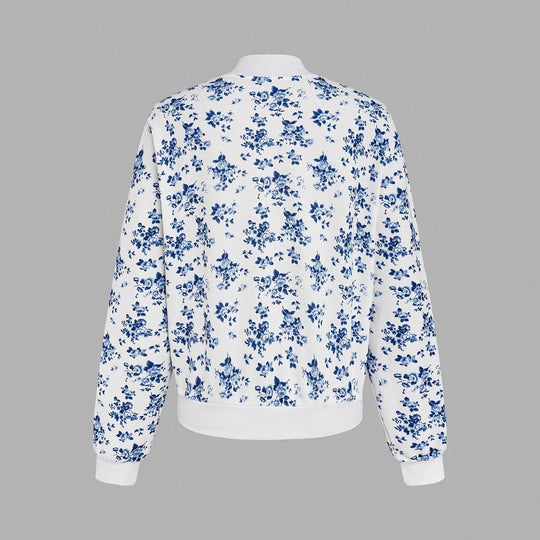 Damen Sommerliche Bomberjacke mit floralem Design R&B