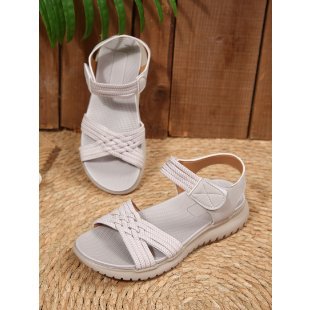 Damen Freizeit-Sandalen mit geflochtenem Riemendesign und komfortabler Fußbettung R&B