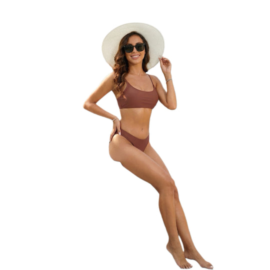 Damen Hochgeschnittener Bikini mit minimalistischer Schnittführung R&B