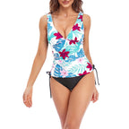Damen Tankini-Set mit schmeichelndem Schnitt und floralem Design