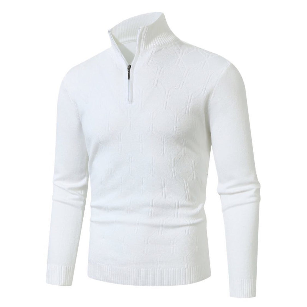 Herren Strickpullover mit modernem Strukturmuster R&B