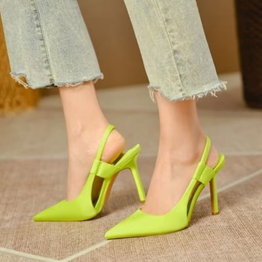 Damen Elegante Slingback High Heel Sandalen R&B
