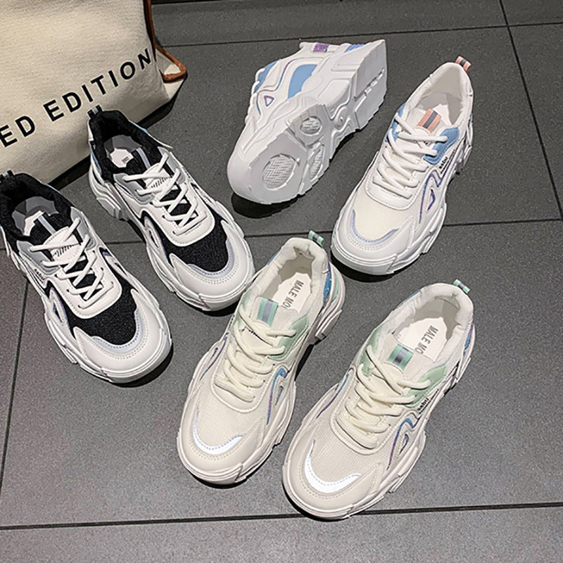 Damen trendige Sneakers mit innovativer Dämpfung und atmungsaktiver Mesh-Oberfläche R&B