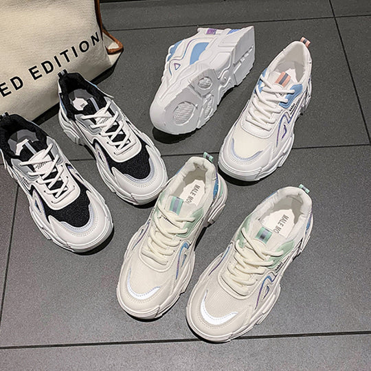 Damen trendige Sneakers mit innovativer Dämpfung und atmungsaktiver Mesh-Oberfläche R&B