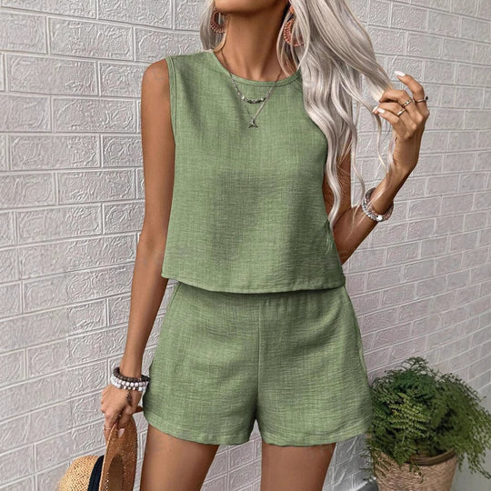 Damen lässiges Sommerliches Twinset aus leichtem Material R&B