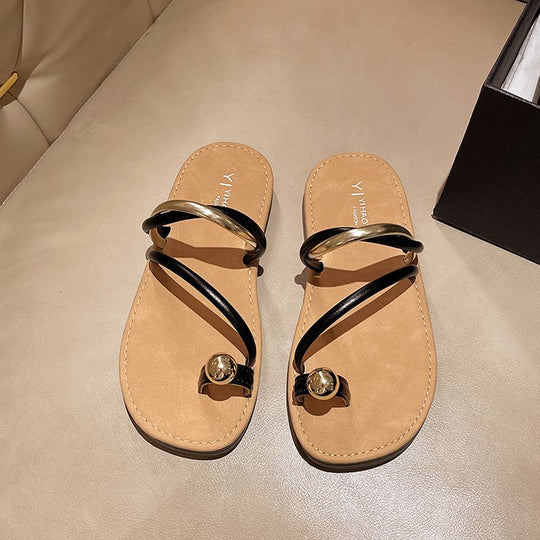 Damen elegante Riemensandalen mit zierlichen Akzenten R&B