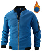 Herren Sportliche Bomberjacke mit Reißverschluss und strukturiertem Design R&B