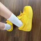 Damen Chunky Lifestyle Sneakers mit trendiger Plateausohle R&B