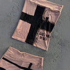 Damen Freizeit-Set mit lockerem Schnitt und kreativem Grafikdesign R&B