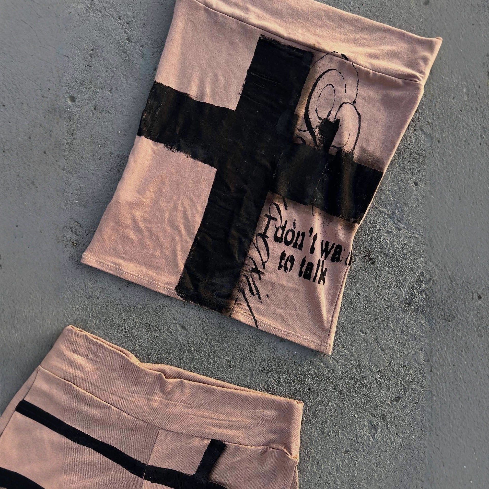 Damen Freizeit-Set mit lockerem Schnitt und kreativem Grafikdesign R&B