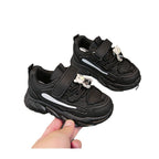 Damen Sportliche Kindersneaker mit niedlichen Tierapplikationen und hochelastischem Klettverschluss