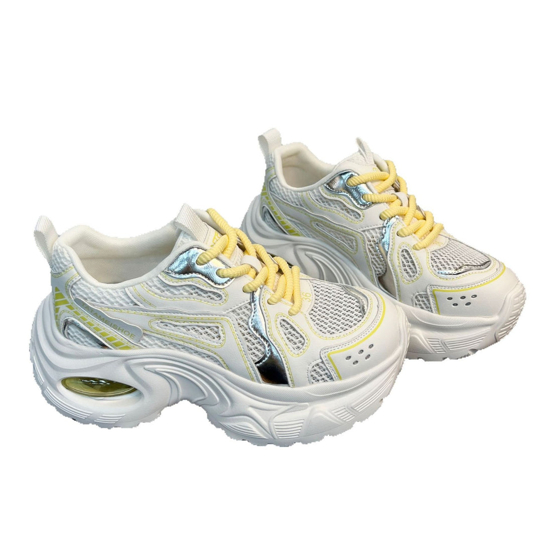 Damen Sportliche Chunky Sneakers mit atmungsaktiver Netzstruktur und dämpfendem Sohlenprofil R&B