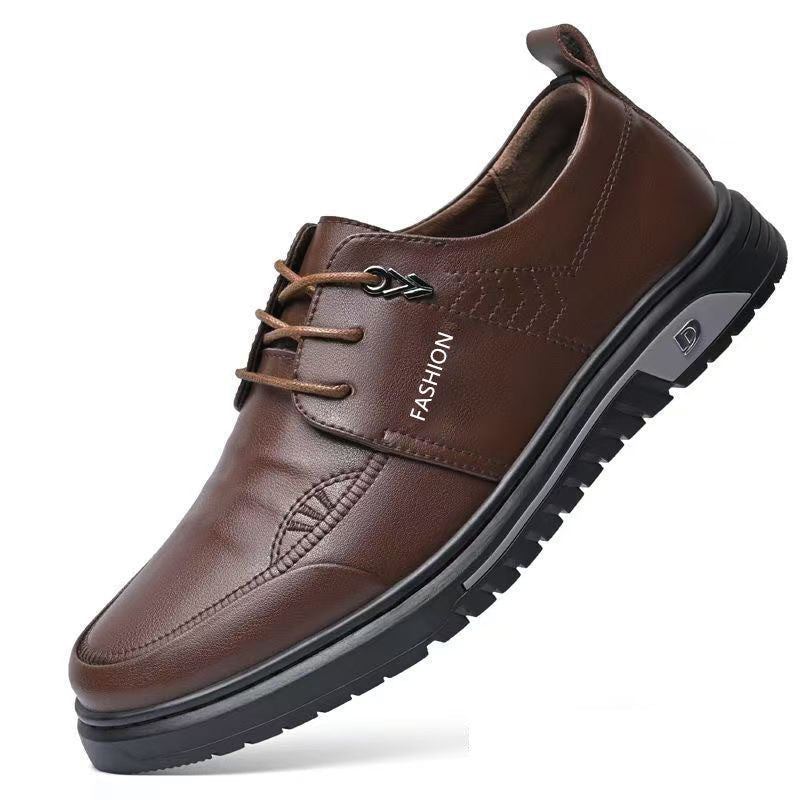 Herren Elegante Schnürschuhe aus hochwertigem Leder mit rutschfester Sohle R&B