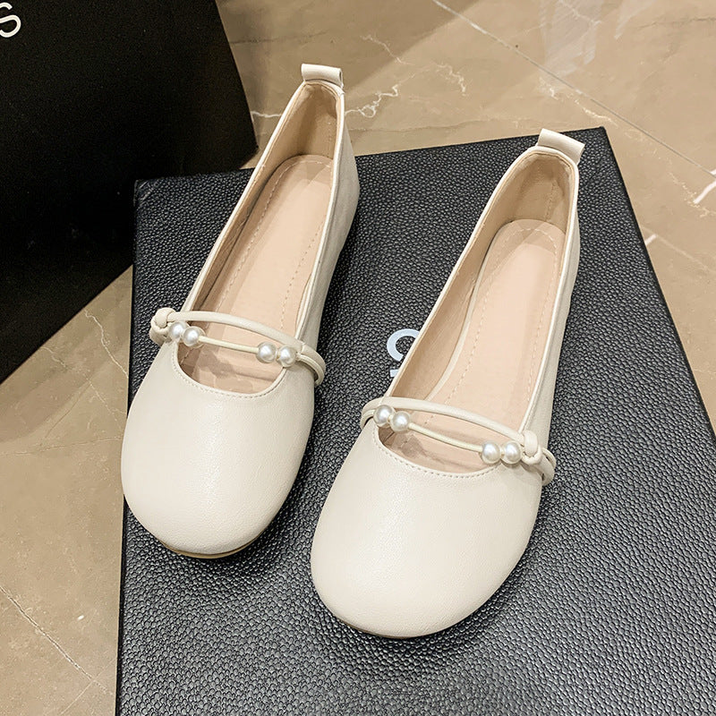 Damen Ballerinas mit eleganter Perlenapplikation und komfortablem Fußbett R&B