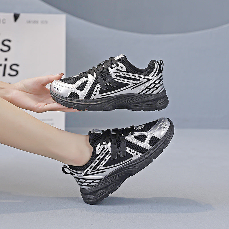 Damen Sportliche Laufschuhe mit atmungsaktiver Netzoberfläche und stoßdämpfender Sohle R&B