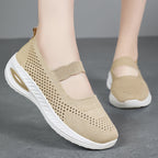 Damen Atmungsaktive Freizeit-Sneaker mit elastischem Riemen R&B