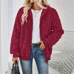 Damen Fleece-Jacke mit Struktur R&B