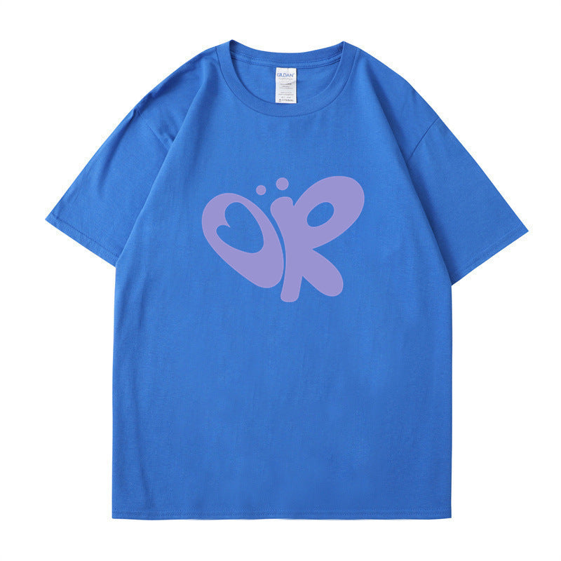 Damen lässiges T-Shirt mit einzigartigem Grafikdruck