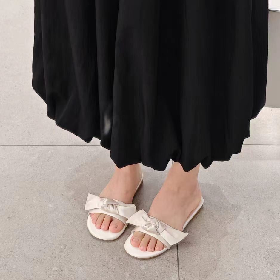 Damen modische Sandalen mit dekorativem Schleifenakzent R&B