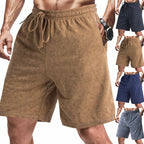 Herren bequeme Freizeit-Shorts aus sanftem Stoff mit verstellbarem Kordelzug R&B