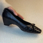Damen Komfortable und stilvolle Ballerinas mit geflochtener Oberfläche