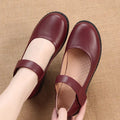 Damen Mary Jane Ballerinas mit verstellbarem Riemen und ergonomischer Sohle