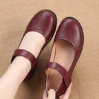 Damen Mary Jane Ballerinas mit verstellbarem Riemen und ergonomischer Sohle