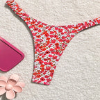 Damen Triangel-Bikini mit floralem Design und verstellbaren Trägern R&B 1778573308