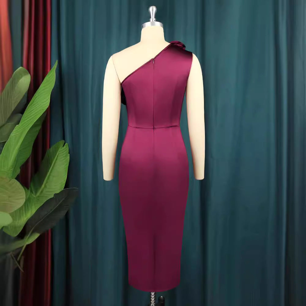 Damen Elegantes Cocktailkleid mit voluminösen Rüschen R&B