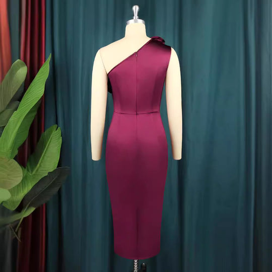 Damen Elegantes Cocktailkleid mit voluminösen Rüschen R&B