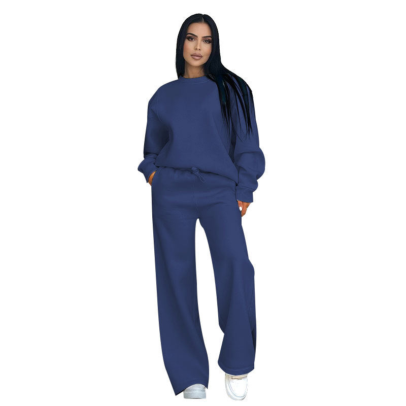 Damen Sportliches Sweatshirt und Hosen Set R&B