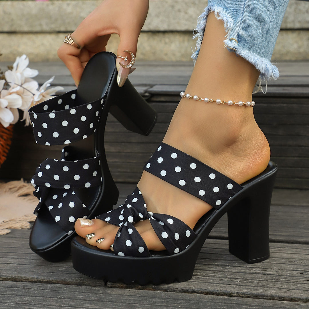 Damen Plateausandalen mit elegantem Schleifen-Design R&B