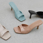 Damen elegante Sling-Pumps mit schmalem Riemen und komfortablem Absatz R&B