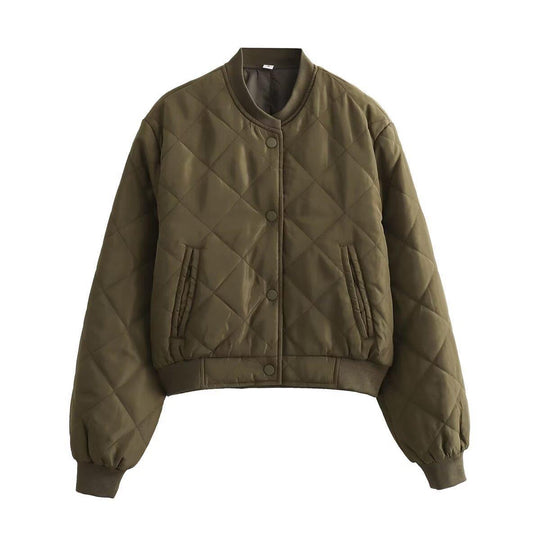 Damen gesteppte Übergangsjacke mit komfortablem Schnitt und praktischen Taschen R&B