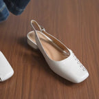 Damen Slingback-Pumps mit modischem Riemendetail und bequemer Fußbettgestaltung