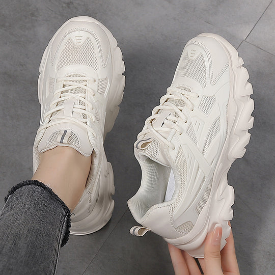 Damen Sportliche Sneakers mit atmungsaktivem Mesh-Obermaterial und stoßdämpfender Sohle R&B