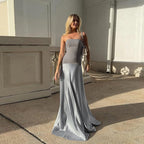 Damen Elegantes Maxikleid mit schmalem Oberteil R&B