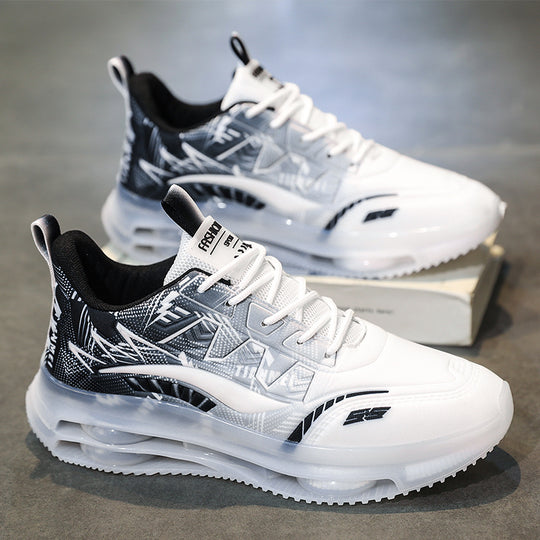 Damen Sportliche Air Cushion Sneakers mit atmungsaktiver Mesh-Oberfläche R&B