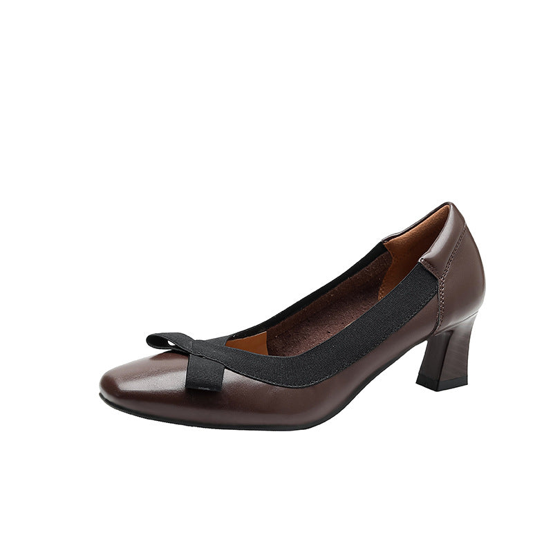 Damen Elegante Pumps mit modischem Riemen und Schleifen-Detail R&B