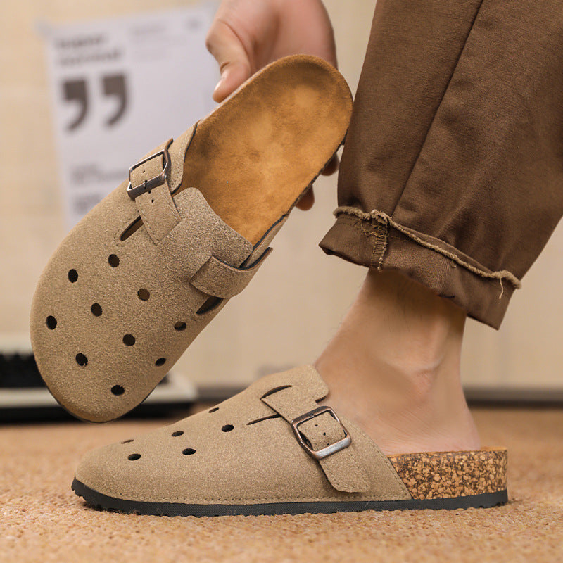 Damen Komfortable Clogs mit verstellbarem Riemen und atmungsaktiver Oberflächenstruktur