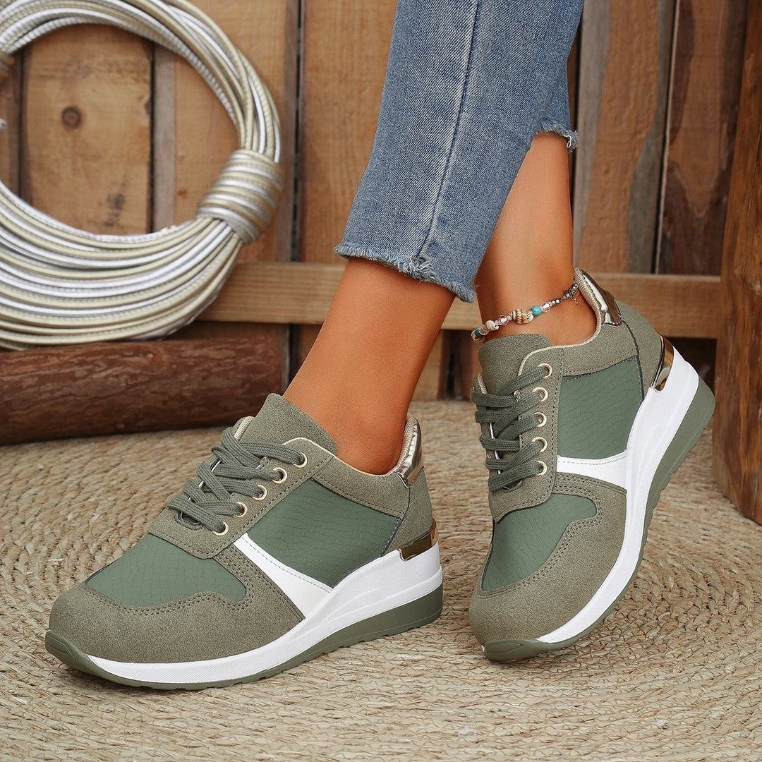Damen Sportliche Sneakers mit gepolsterter Sohle und atmungsaktivem Obermaterial R&B