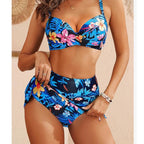 Damen Bikini-Set mit verstellbaren Trägern und modischem Wickeldesign R&B