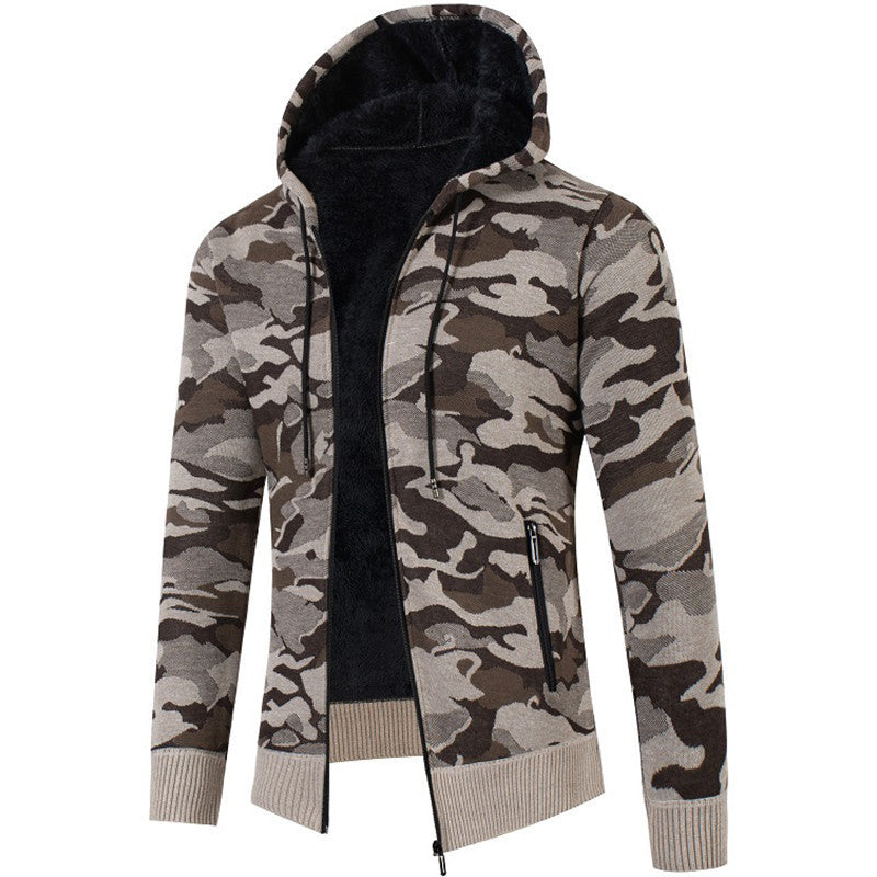 Herren modischer Kapuzensweater mit Karomuster R&B