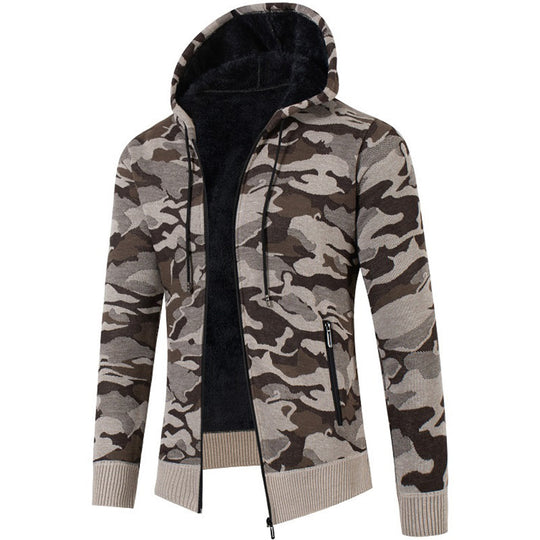 Herren modischer Kapuzensweater mit Karomuster R&B