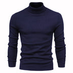 Herren modischer Rollkragenpullover aus feiner Merinowolle R&B