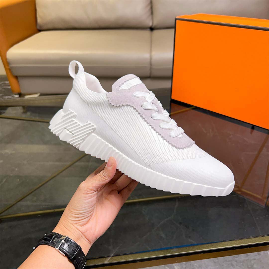 Damen Modische Sneakers mit atmungsaktiver Oberflächenstruktur und robustem Profil R&B
