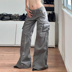 Damen Cargo-Hose mit weitem Schnitt und praktischen Seitentaschen R&B