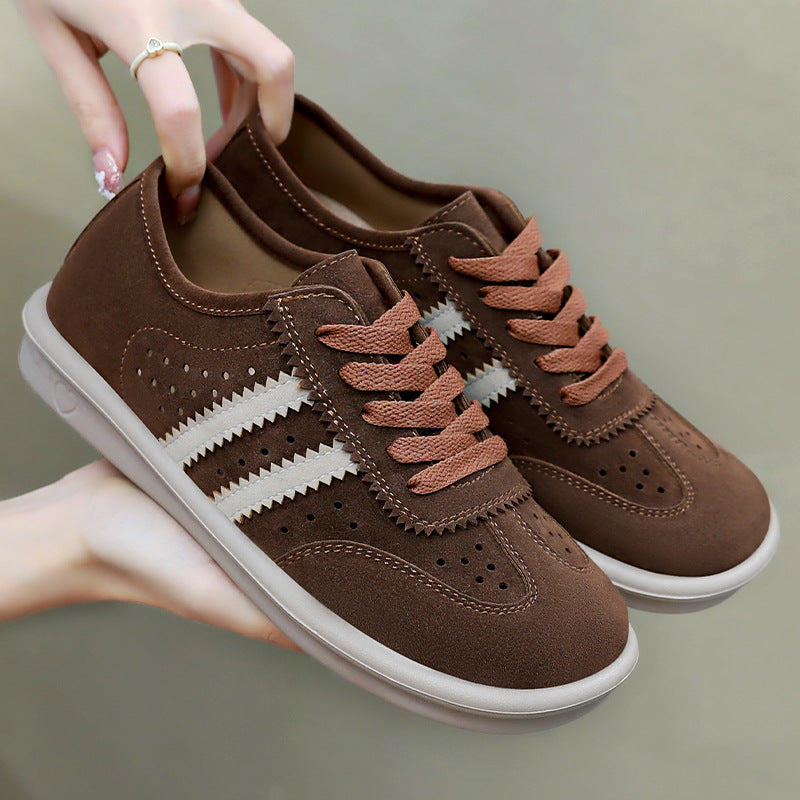 Damen Komfortable Sneakers aus weichem Wildleder R&B