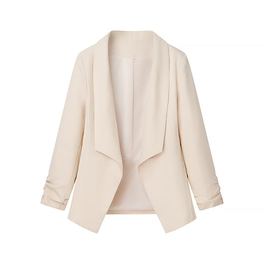Damen elegante Blazerjacke mit lässigem Schnitt und modischem Revers R&B