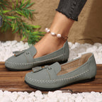 Damen Mokassins mit trendigem Fransen-Design und bequemer Sohle R&B